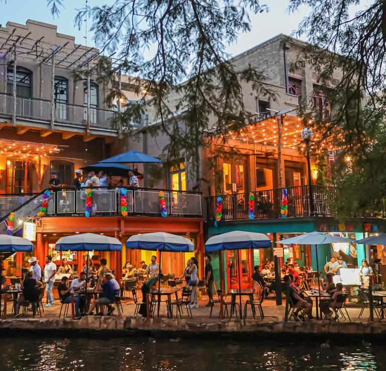 San Antonio River Walk with dining and city attractions